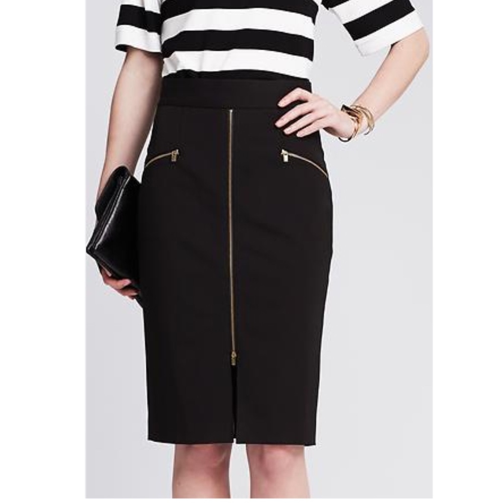 NWOT BANANA REPUBLIC Black Pencil Skirt
